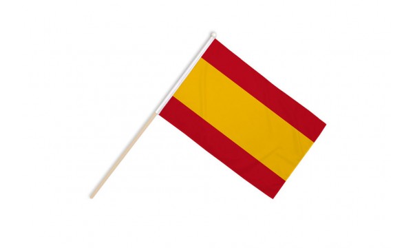 Spain No Crest Hand Flags